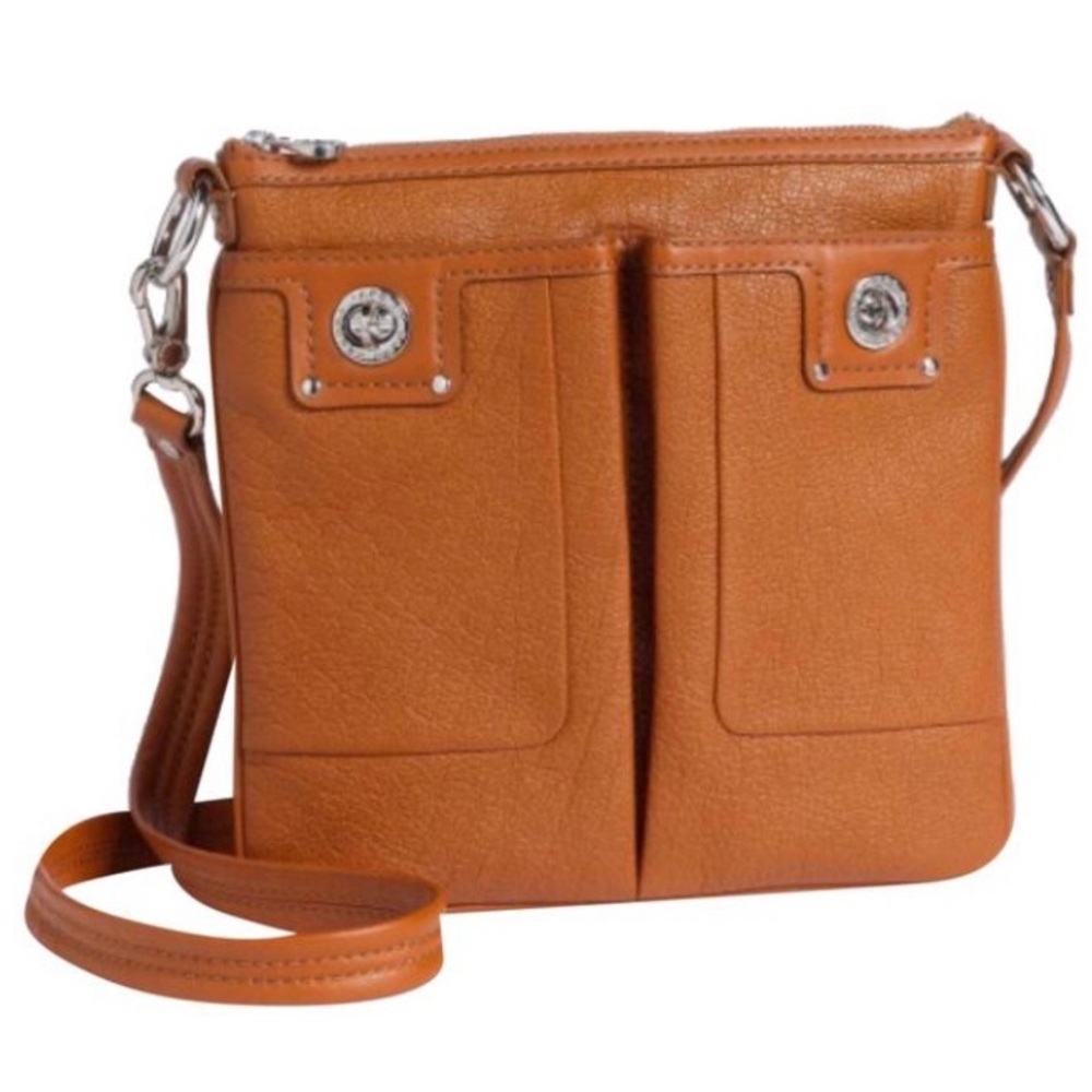 MARC JACOBS Totally Turnlock Cognac Brown Crossbody Bag
